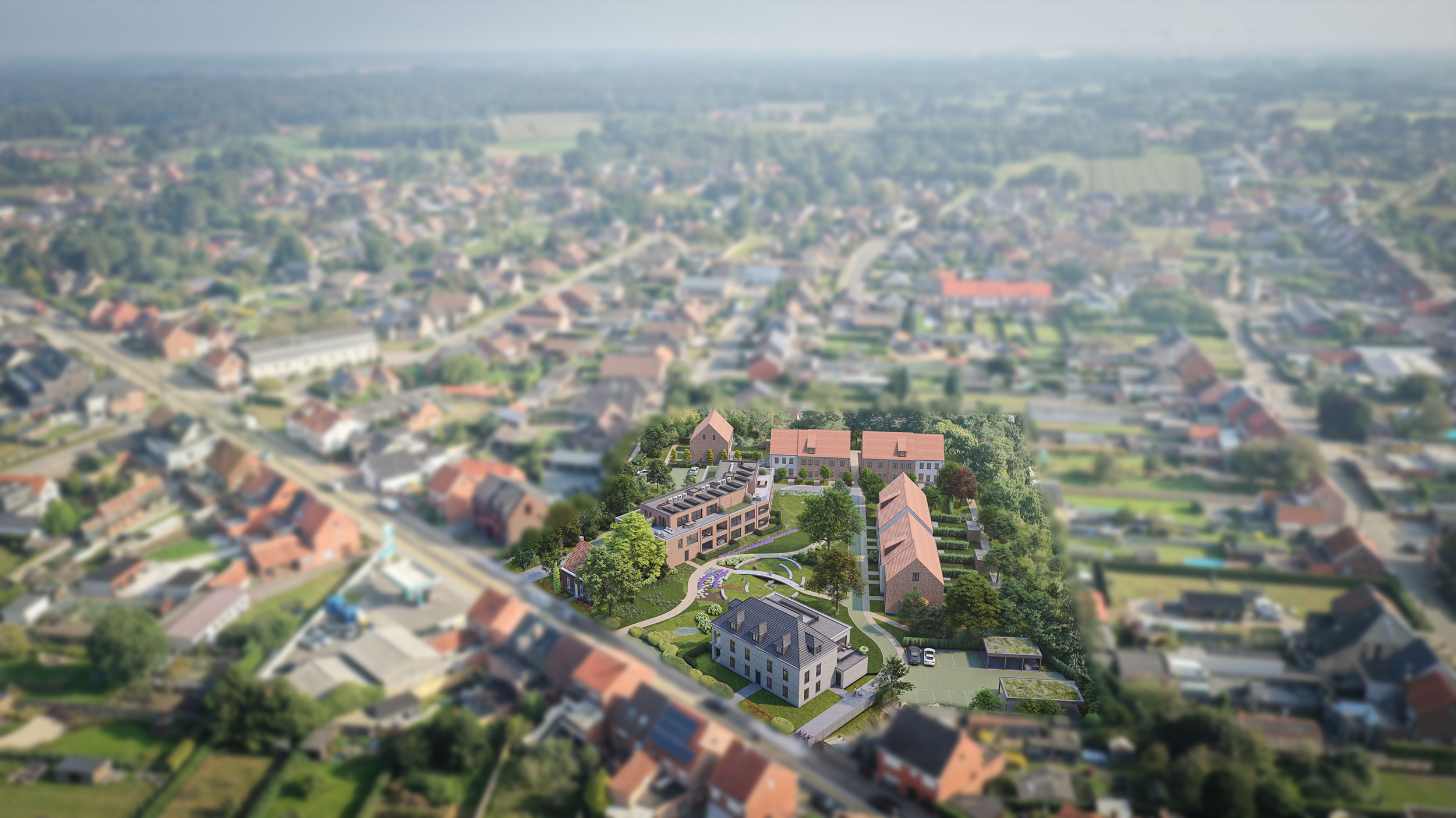 Luchtfoto van Gierle